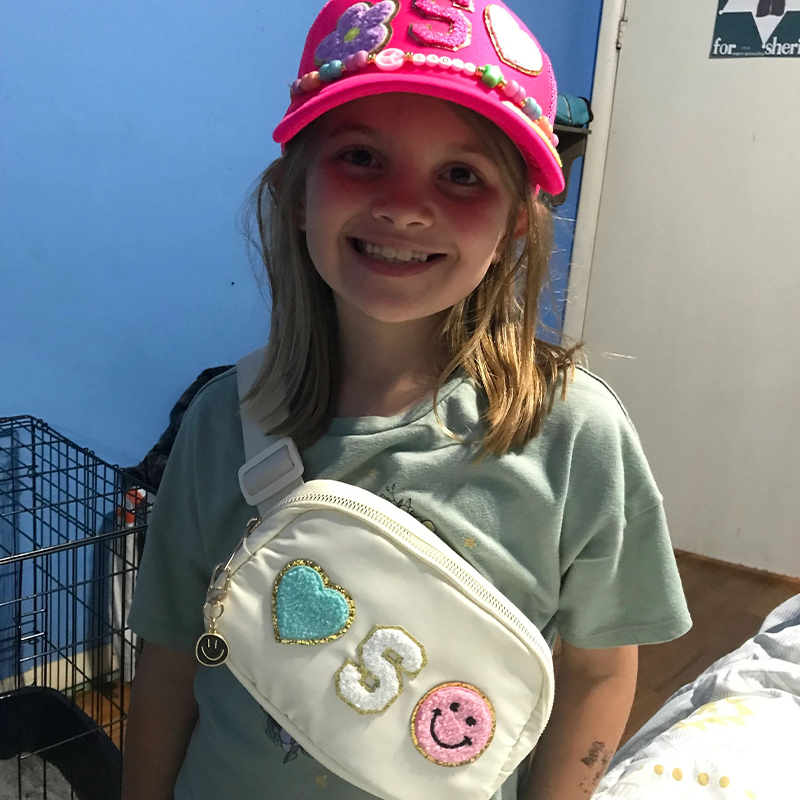 Personalized Varsity Letter Nylon Fanny Pack