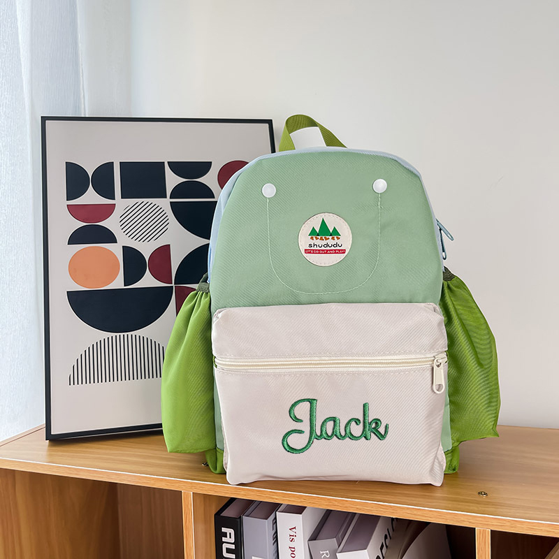 Personalized Embroidery Kid Color Backpack