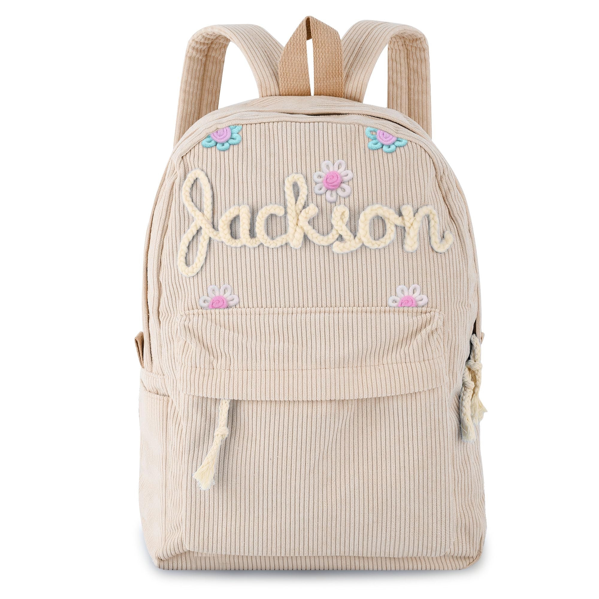Personalized Kids Lovely Hand Embroidery School Backpack