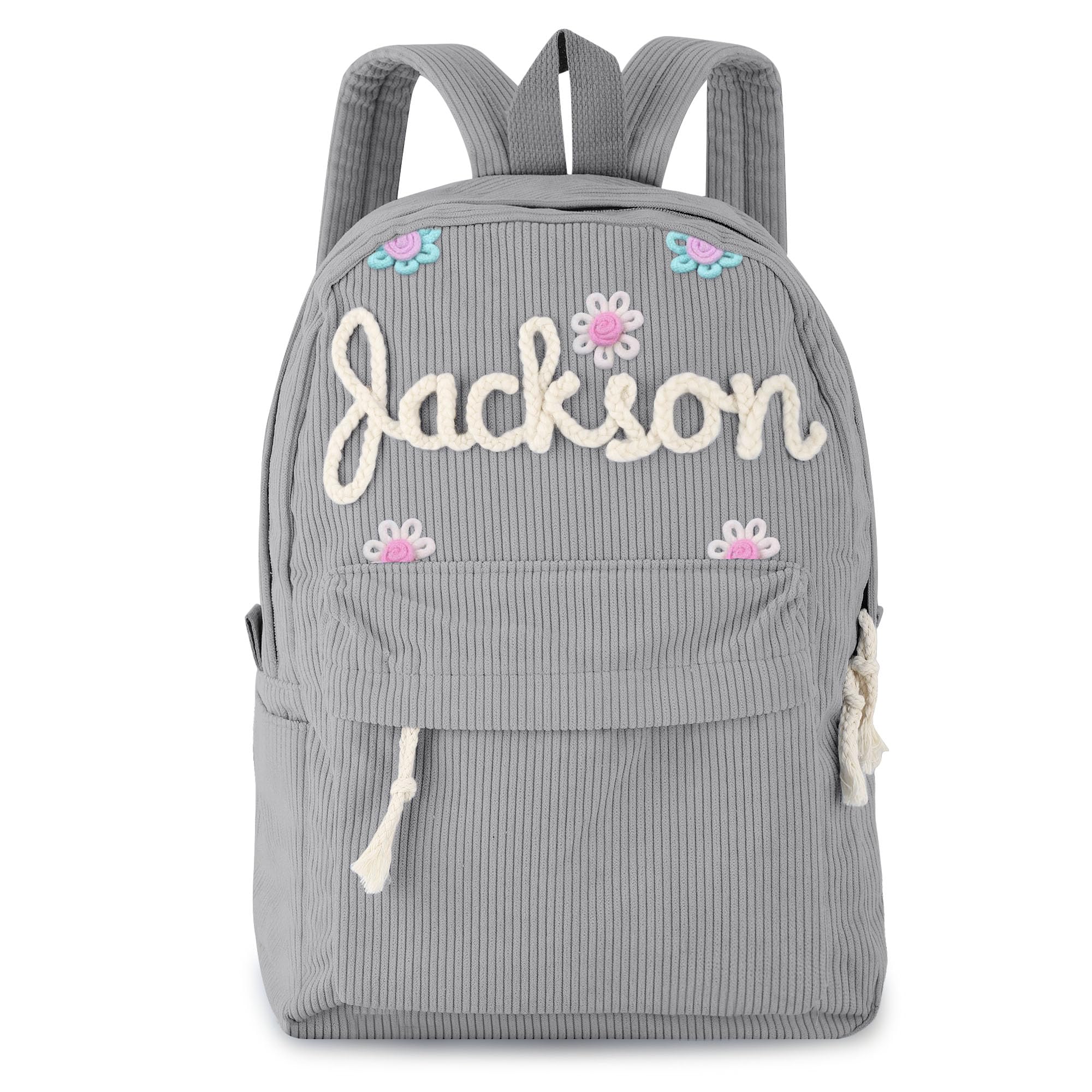 Personalized Kids Lovely Hand Embroidery School Backpack