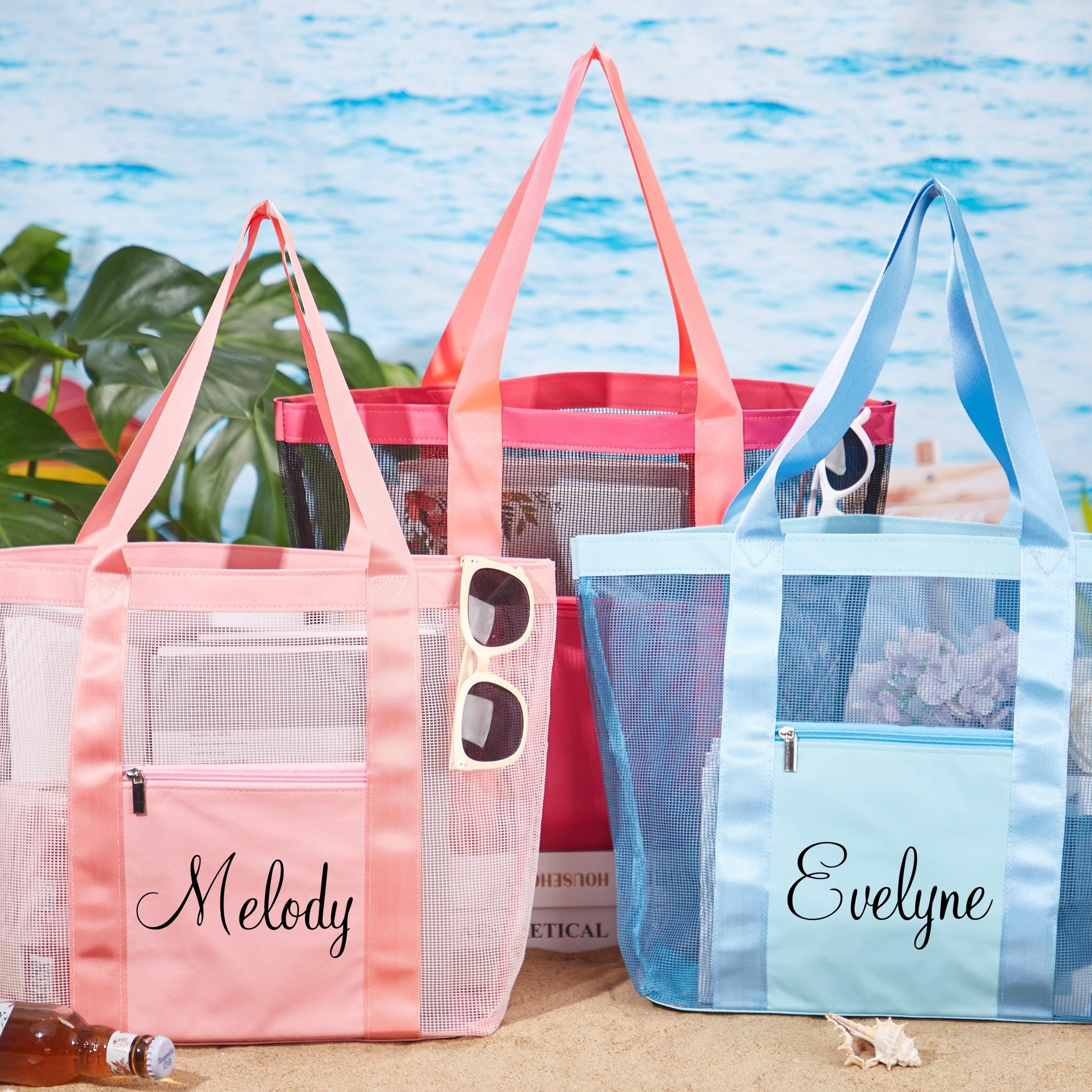 Personalized Weekend Beach Tote Bag