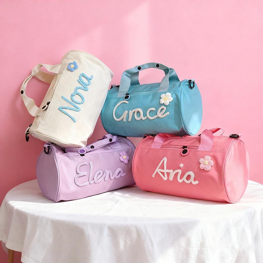 Personalized Hand-embroidery Water Proof Duffle Dance Bag
