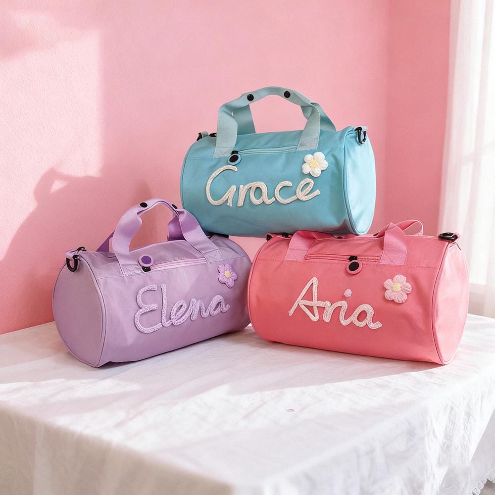 Personalized Hand-embroidery Water Proof Duffle Dance Bag