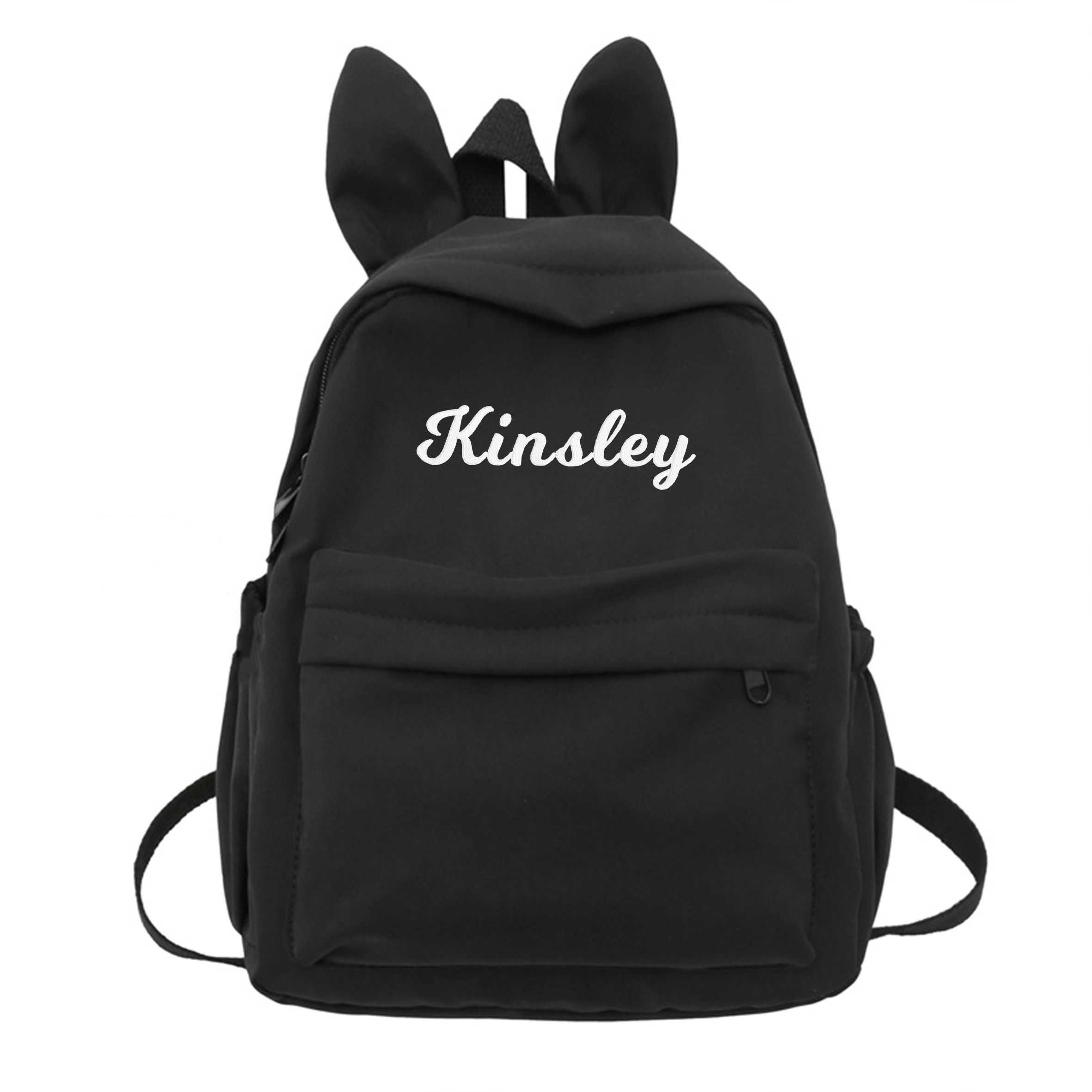 Personalized Bunny Embroidered Backpack