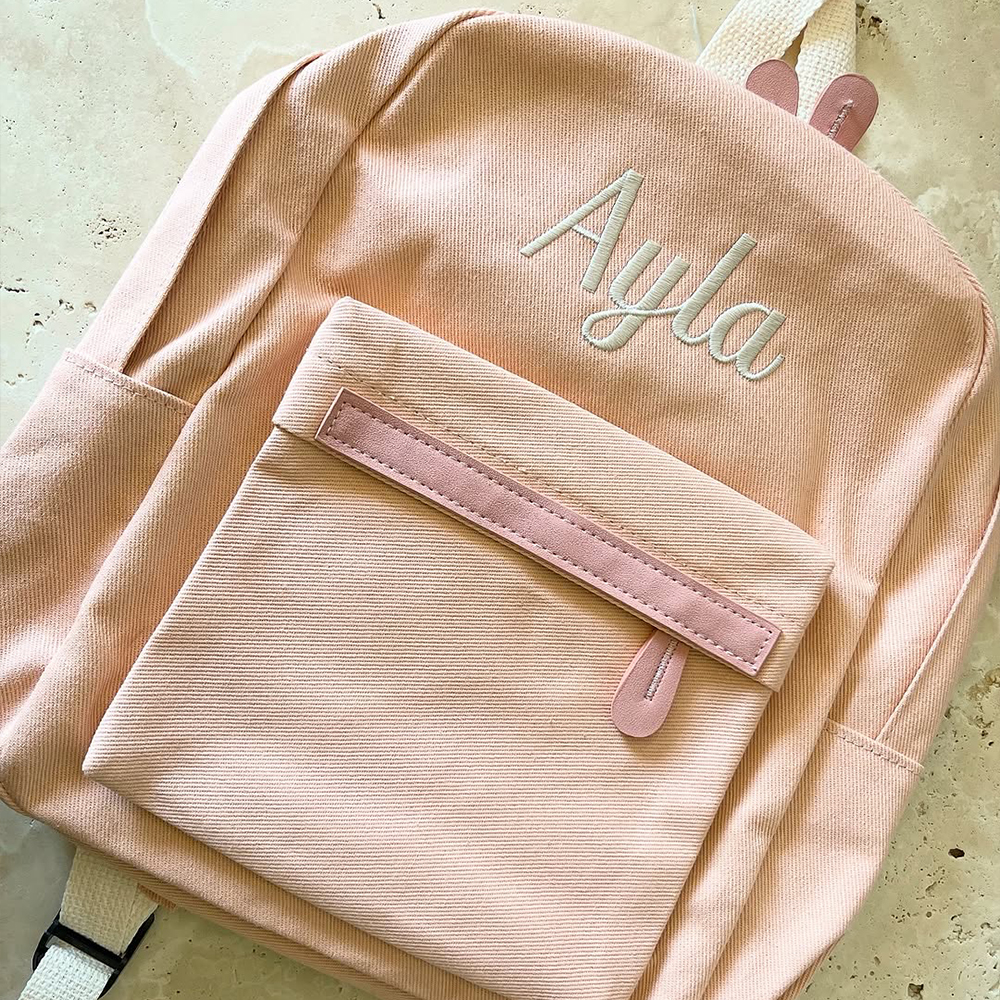 Personalized Embroidery Kids Classic Canvas Backpack