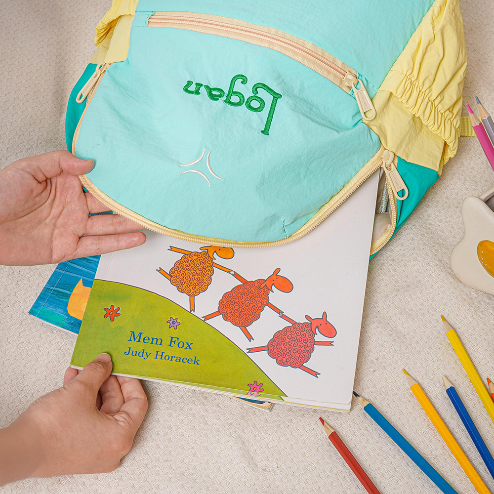 Personalized Embroidery Kids Colorful Ultralight Backpack