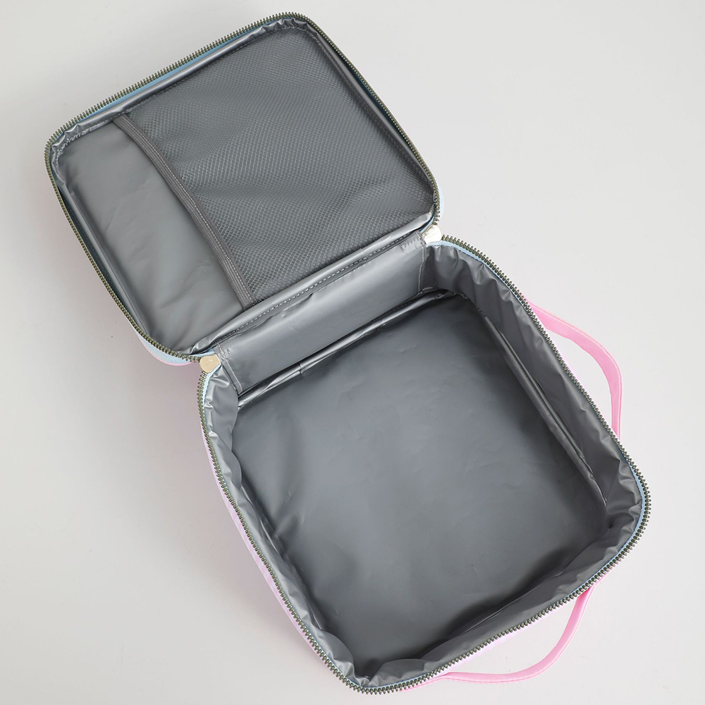 Personalized Embroidery Sweet Pink Floral Lunch Bag