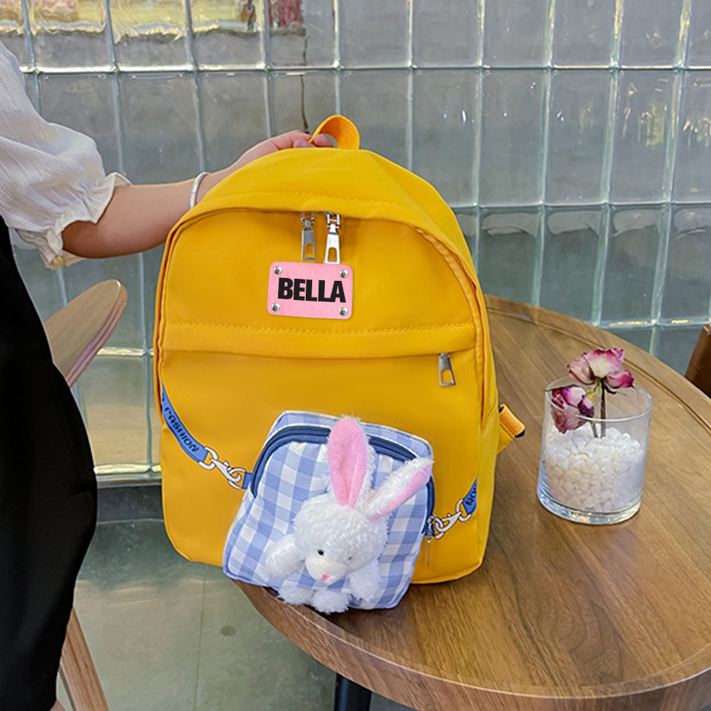 Personalized Kids Lovely Bunny School Backpack