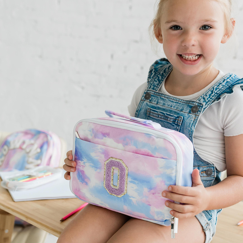 Personalized Lovely Tie-Dye 3 in 1 School Backpack Set