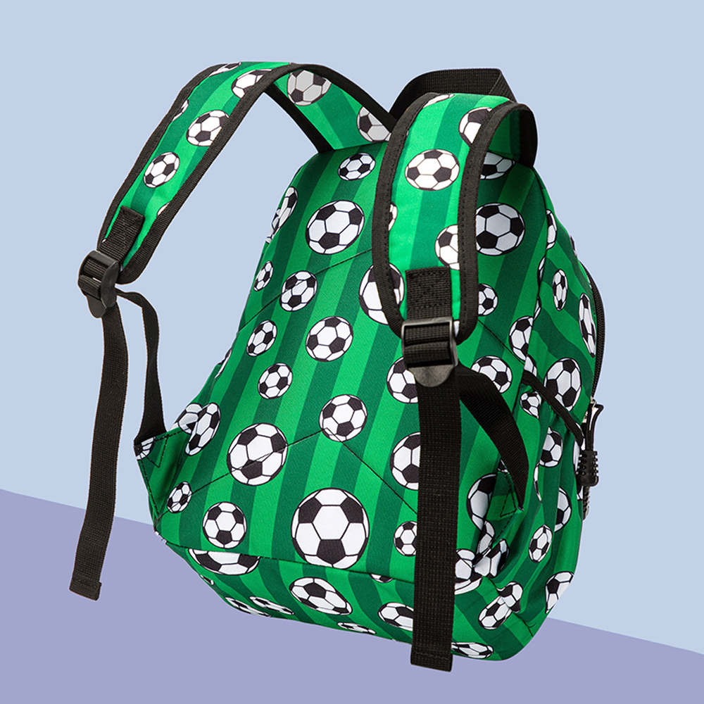 Personalized Sports Leather Patch Back to School Backpack