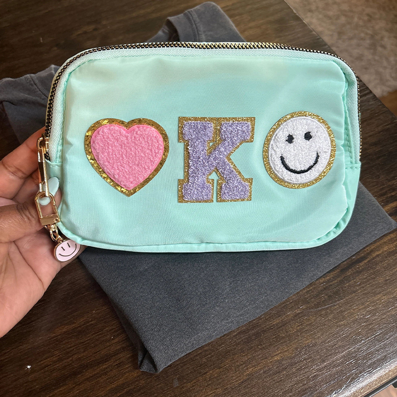 Personalized Varsity Letter Nylon Fanny Pack