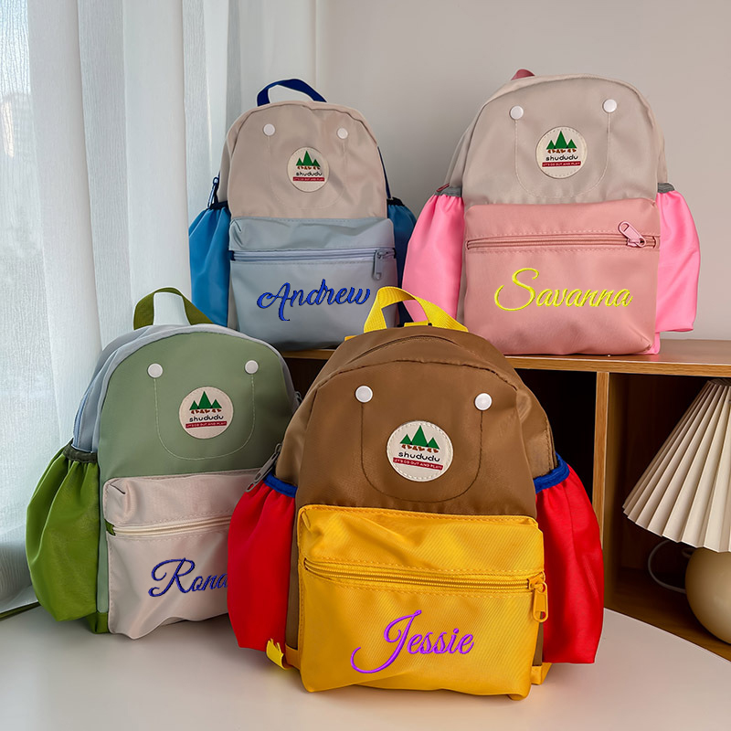 Personalized Embroidery Kid Color Backpack