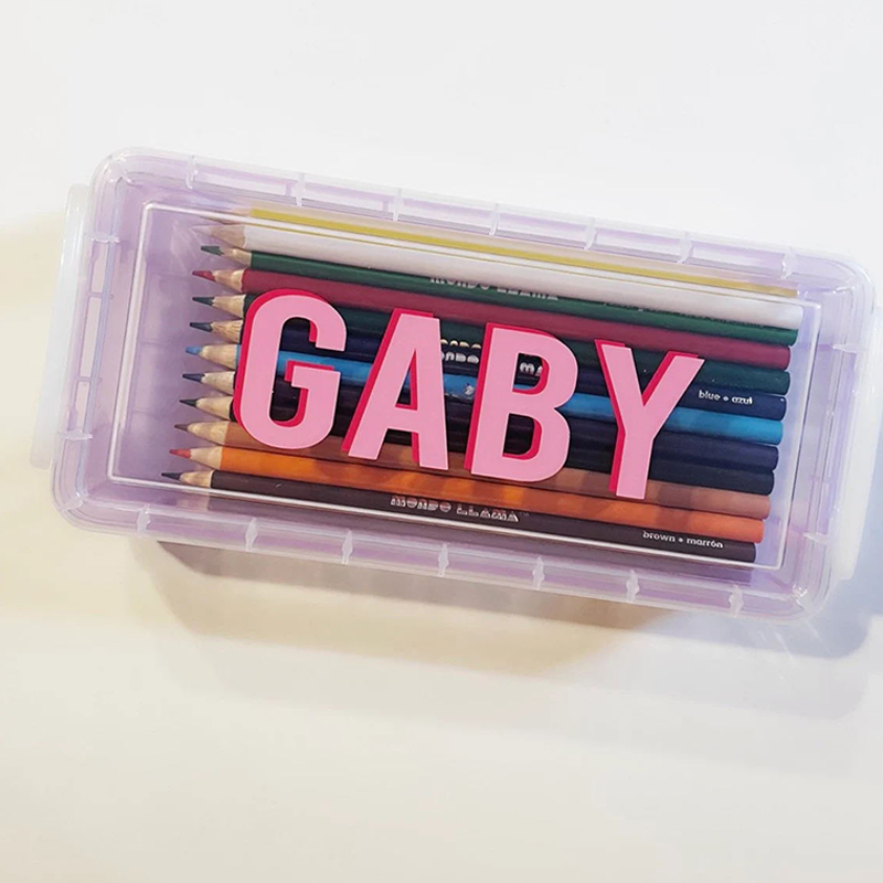 Personalized Kids Crayon Pencil Case (Colored Pencils Included) 