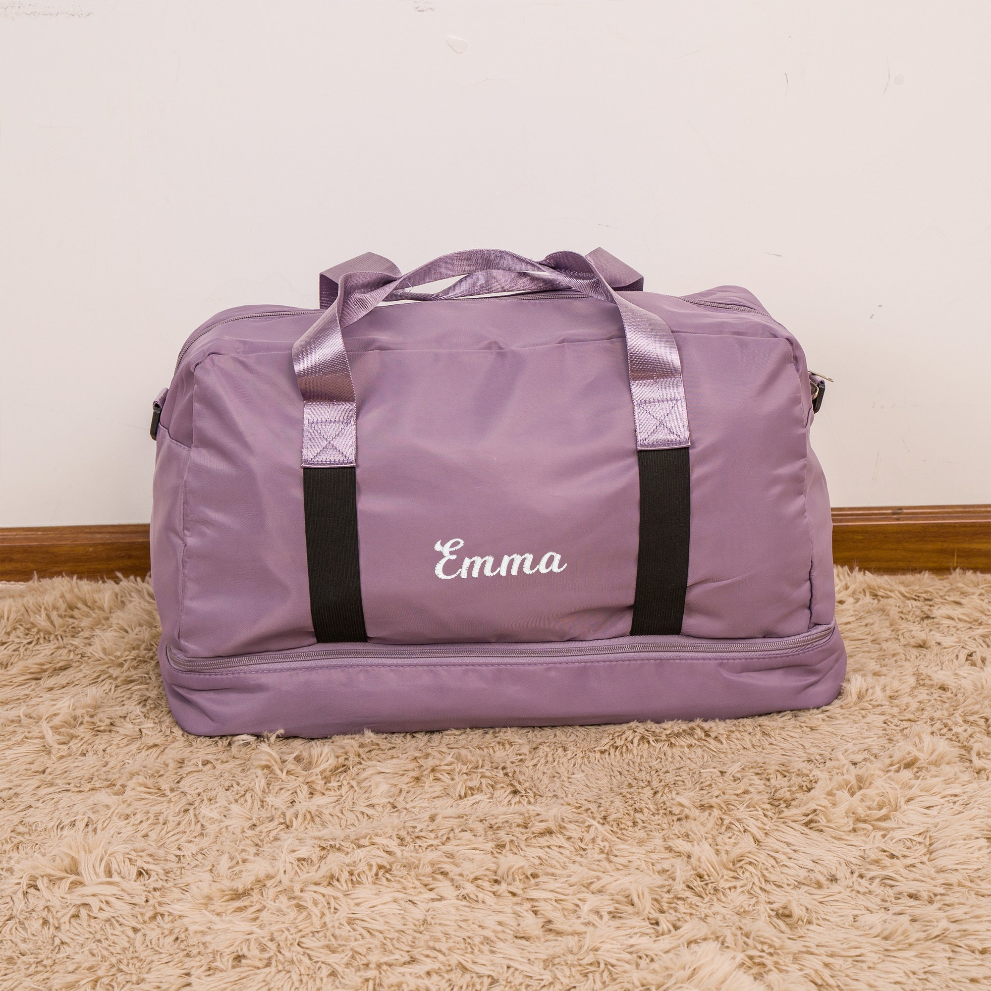 Personalized Embroidery Color Duffle Bag