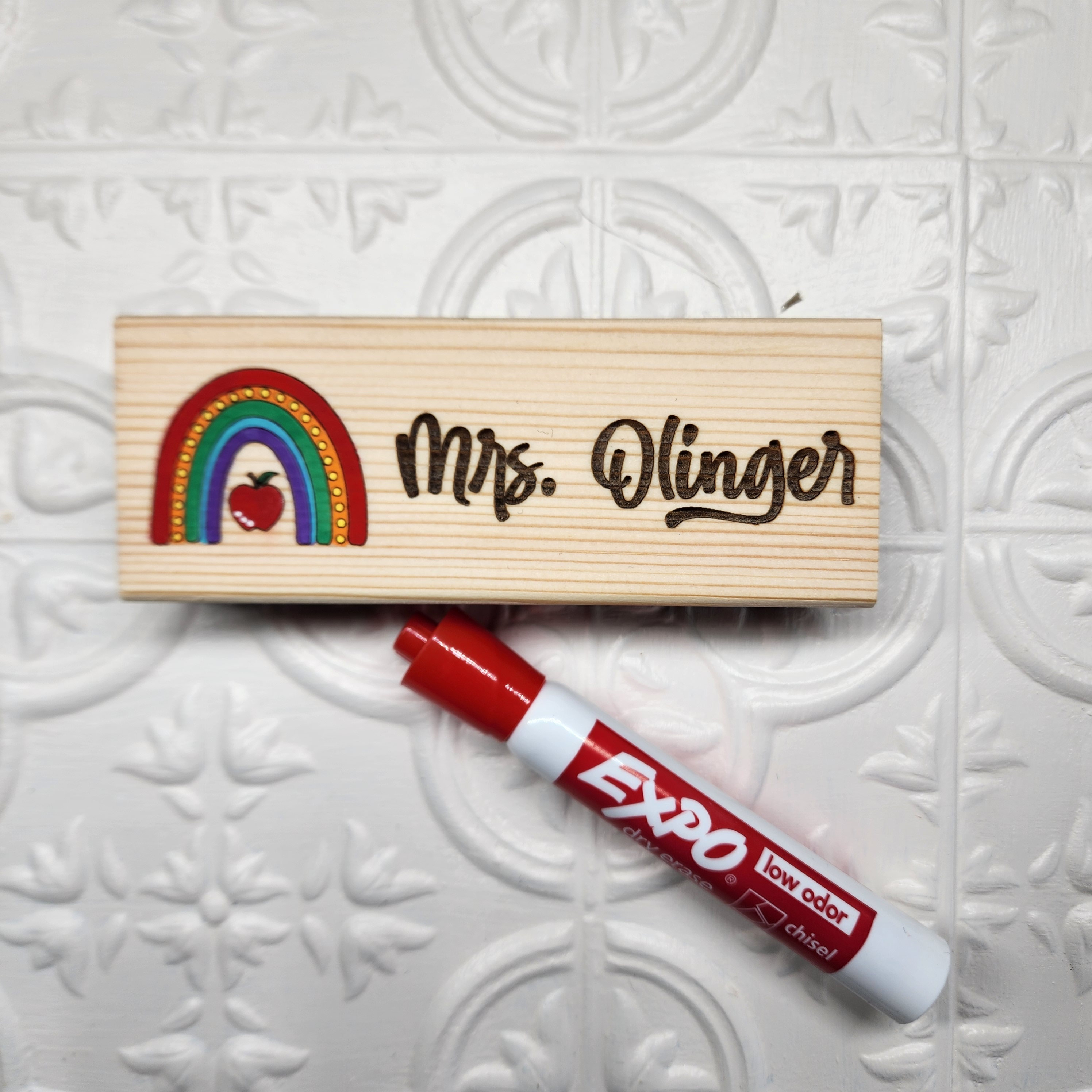 Personalized Teacher Whiteboard/Chalkboard Eraser Gift Set
