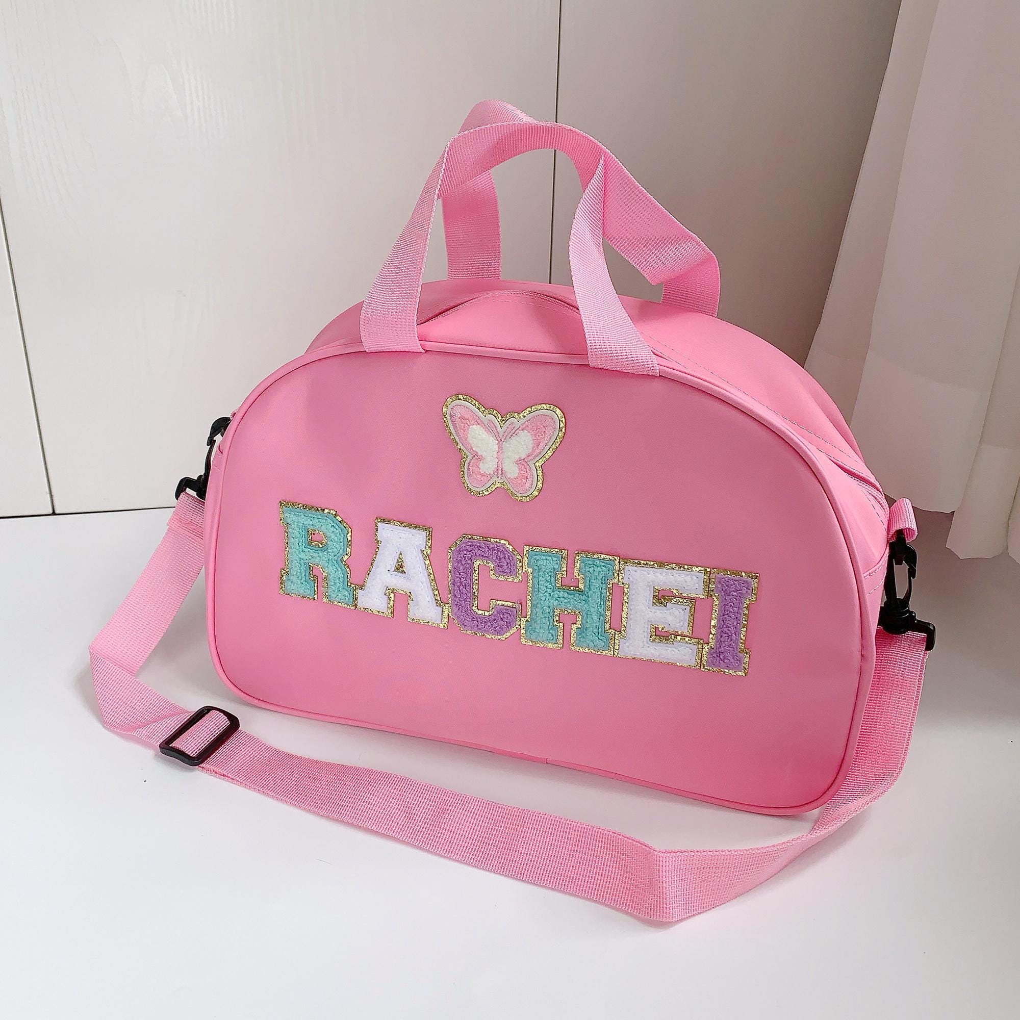 Personalized Chenille Letter Patch Gymnastic Dancing Bag
