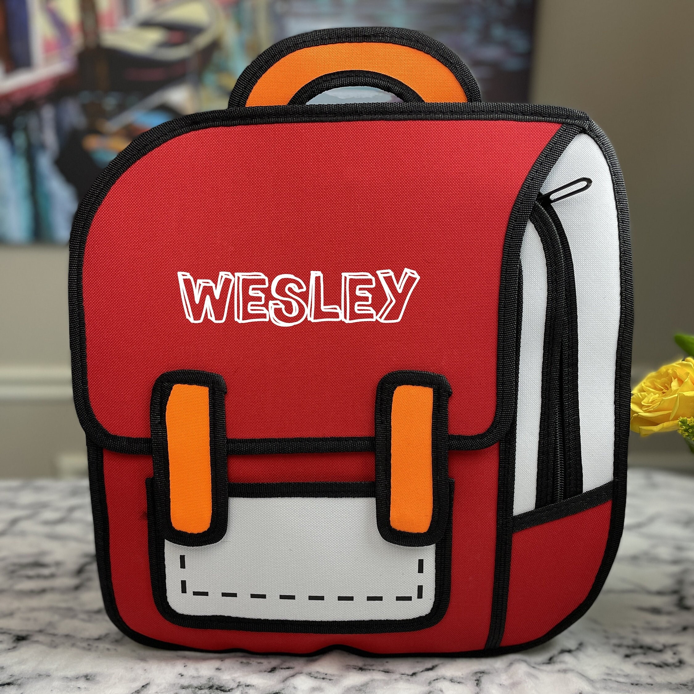 Personalized Color Comic School Backpack