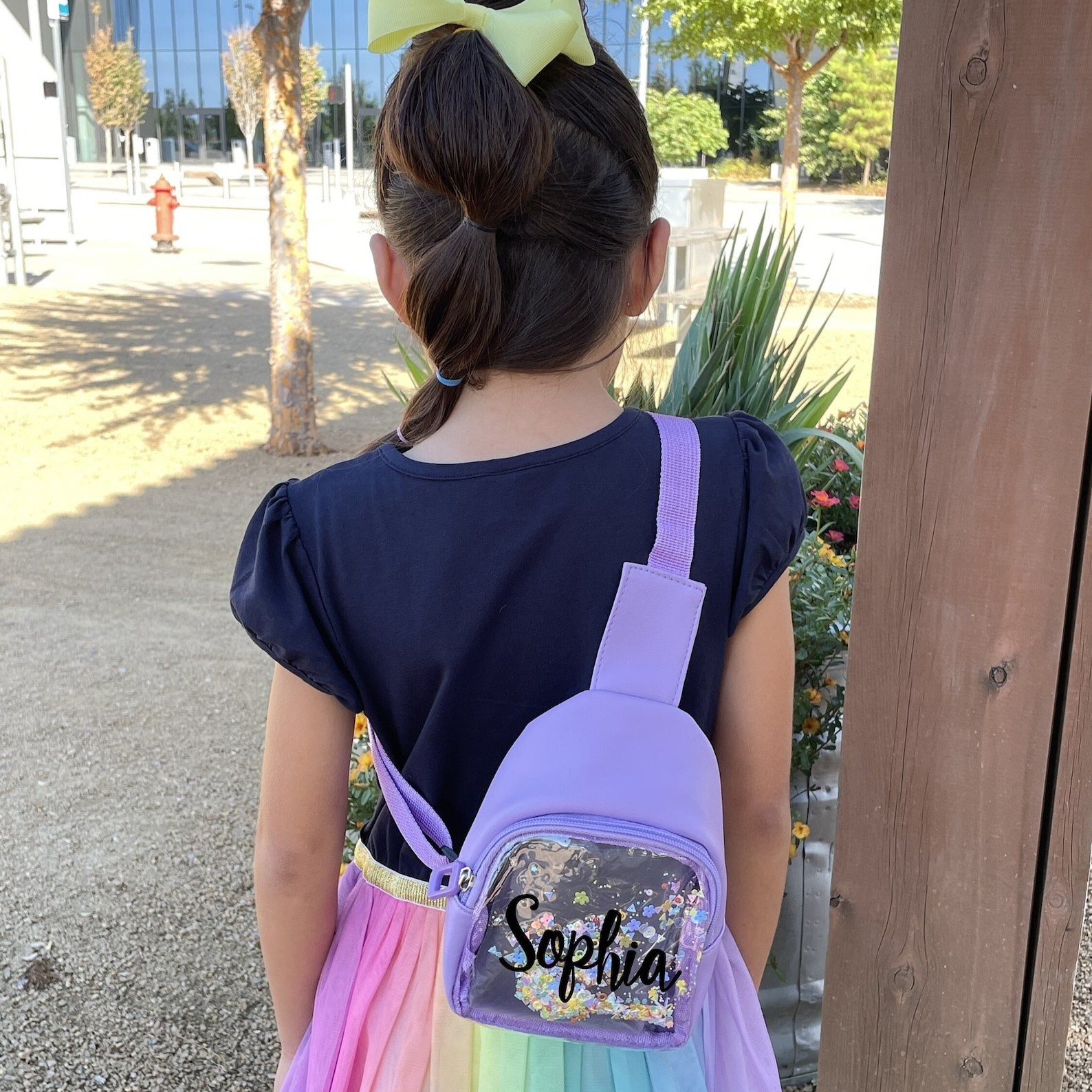 Personalized Kids Sparkle Sling Bag