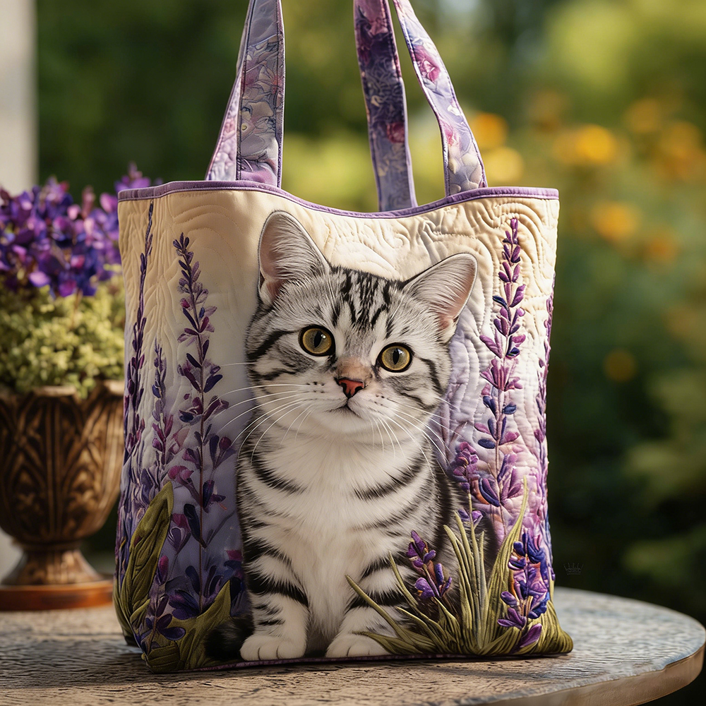 Crafted American Shorthair Quilted Tote Bag | VETote108