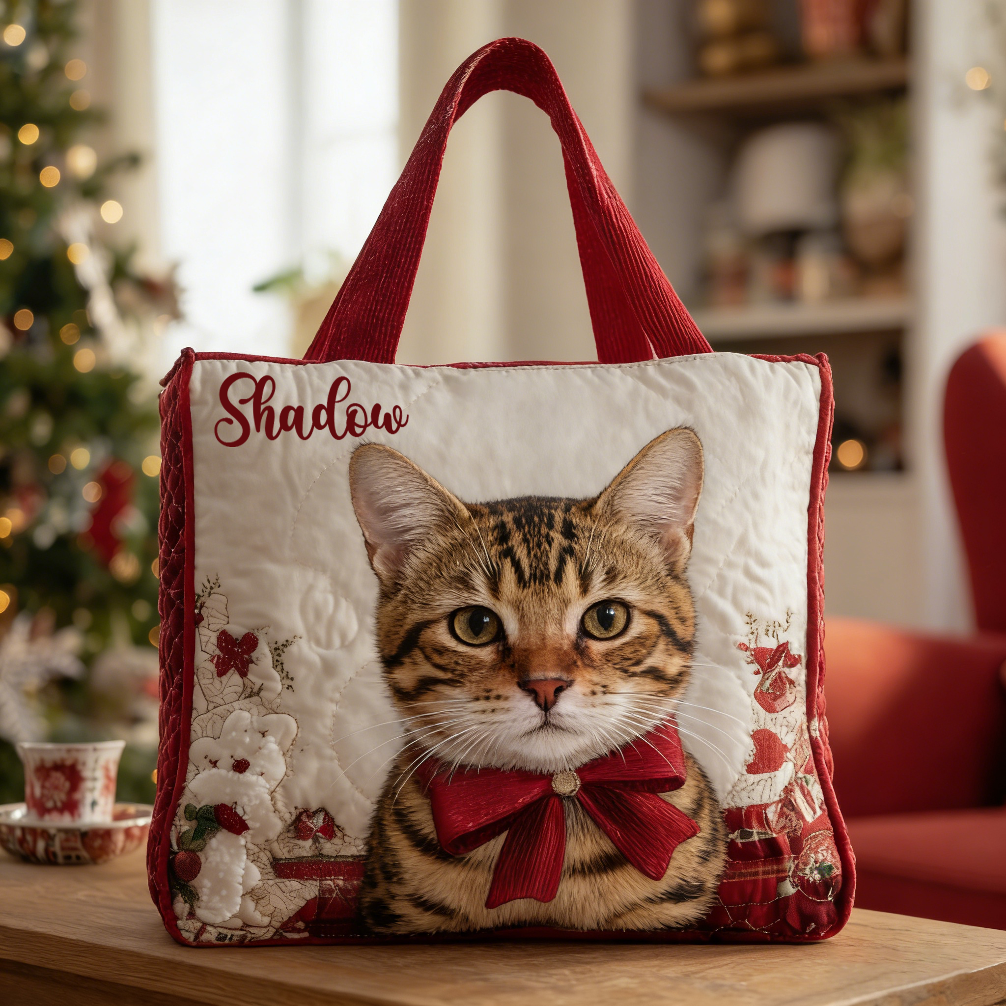 Personalized Crafted Bengal Quilted Tote Bag | VETote68
