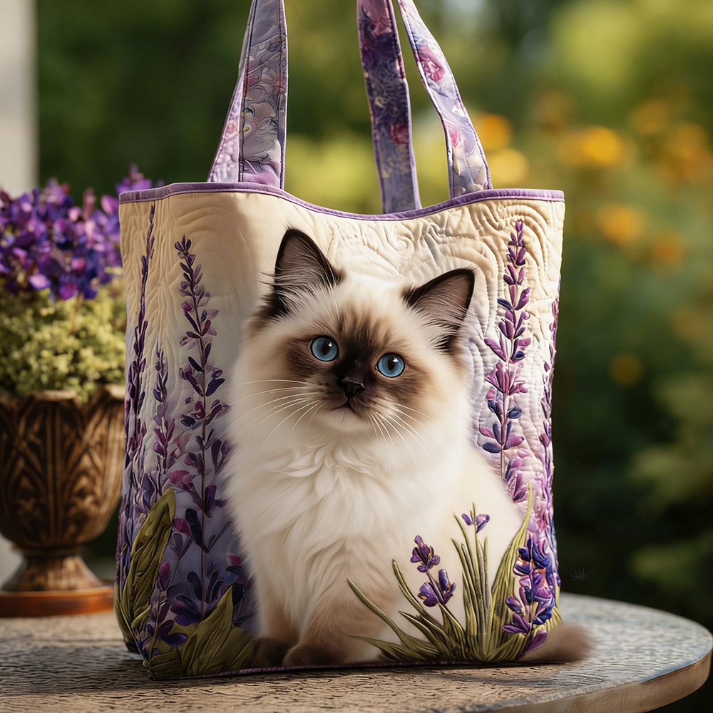 Crafted Birman Quilted Tote Bag | VETote110