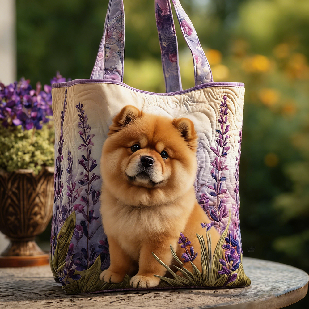 Crafted Chow Chow Quilted Tote Bag | VETote86