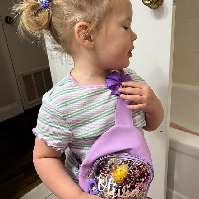 Personalized Kids Sparkle Sling Bag