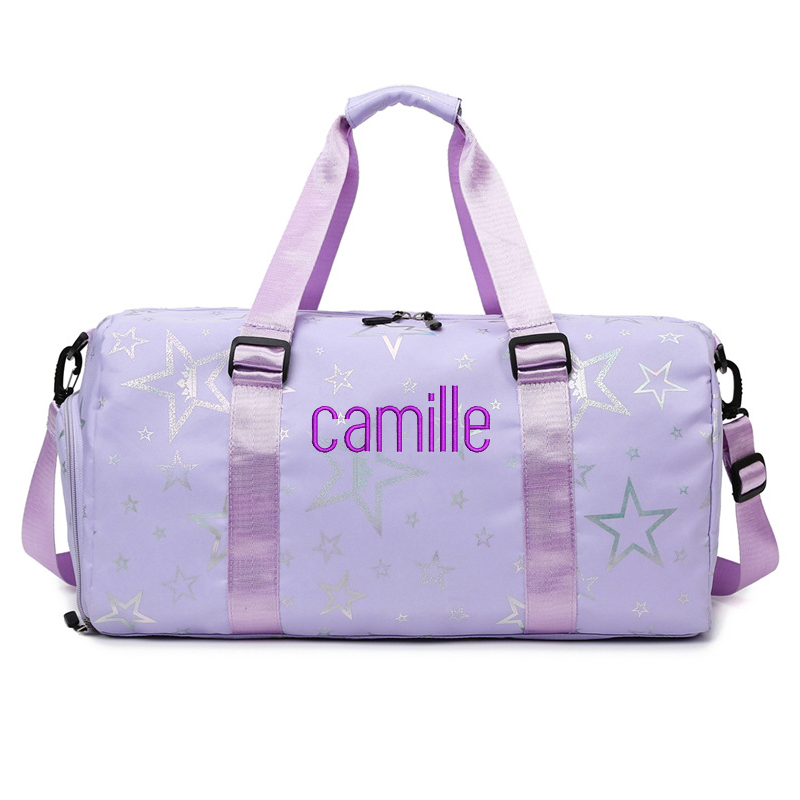 Personalized Embroidery Star Oxford Fabric Duffle Bag