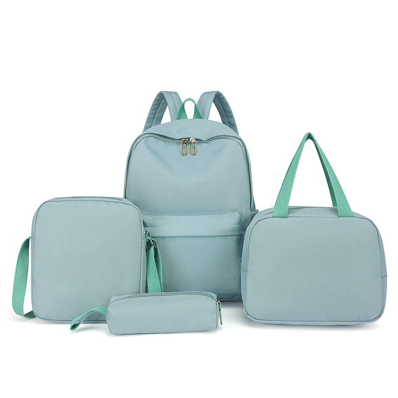 Personalized Chenille Letters Patch Kids School Backpack Set