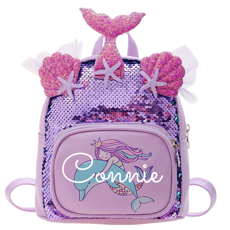 Personalized Shining Little Mermaid Backpack