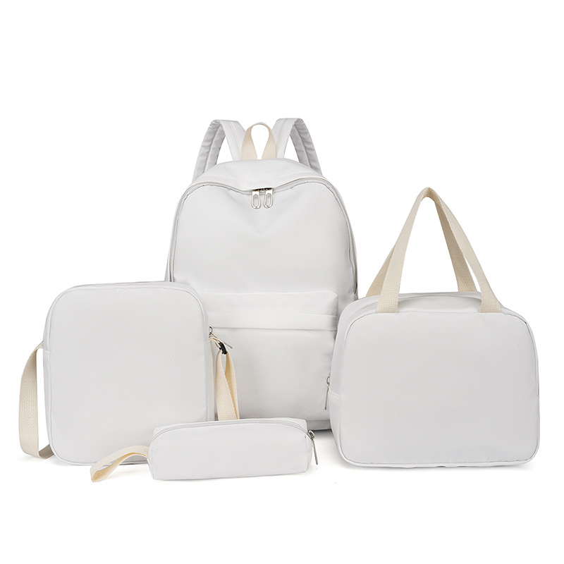 Personalized Chenille Letters Patch Kids School Backpack Set