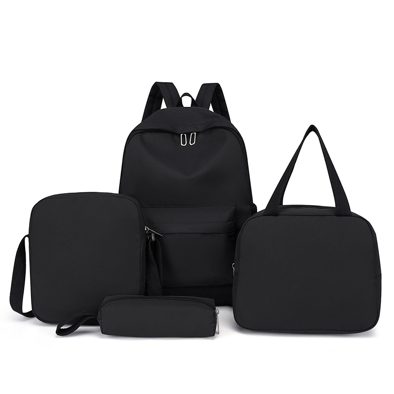 Personalized Chenille Letters Patch Kids School Backpack Set