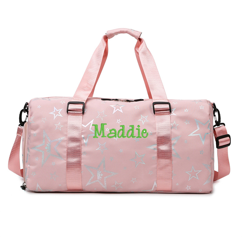 Personalized Embroidery Star Oxford Fabric Duffle Bag