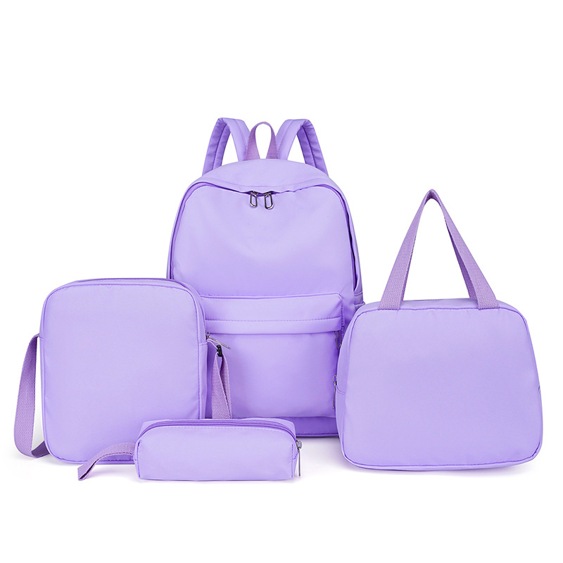 Personalized Chenille Letters Patch Kids School Backpack Set