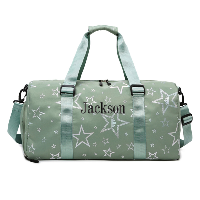 Personalized Embroidery Star Oxford Fabric Duffle Bag