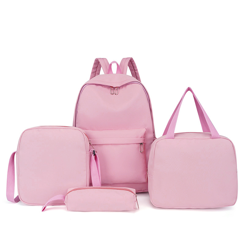 Personalized Chenille Letters Patch Kids School Backpack Set