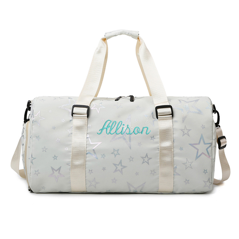 Personalized Embroidery Star Oxford Fabric Duffle Bag
