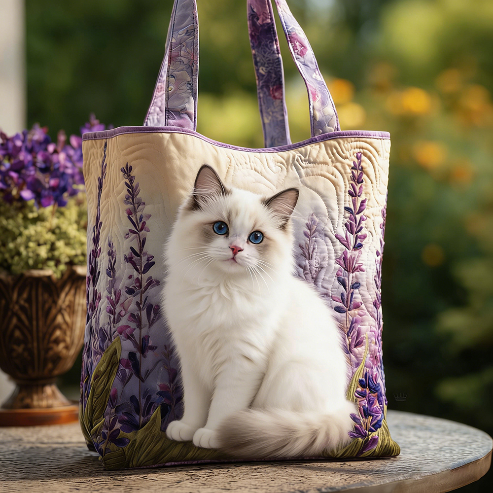 Crafted Ragdoll Quilted Tote Bag | VETote115