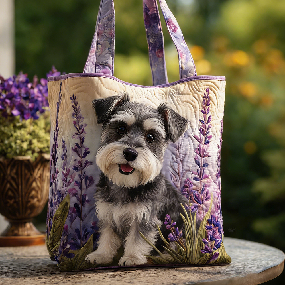 Crafted Schnauzer​​ Quilted Tote Bag | VETote99