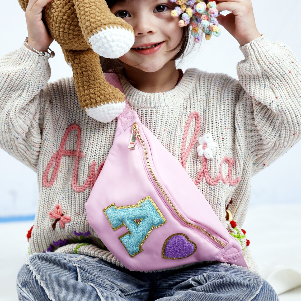 Personalized Chenille Patch Mini Fanny Pack