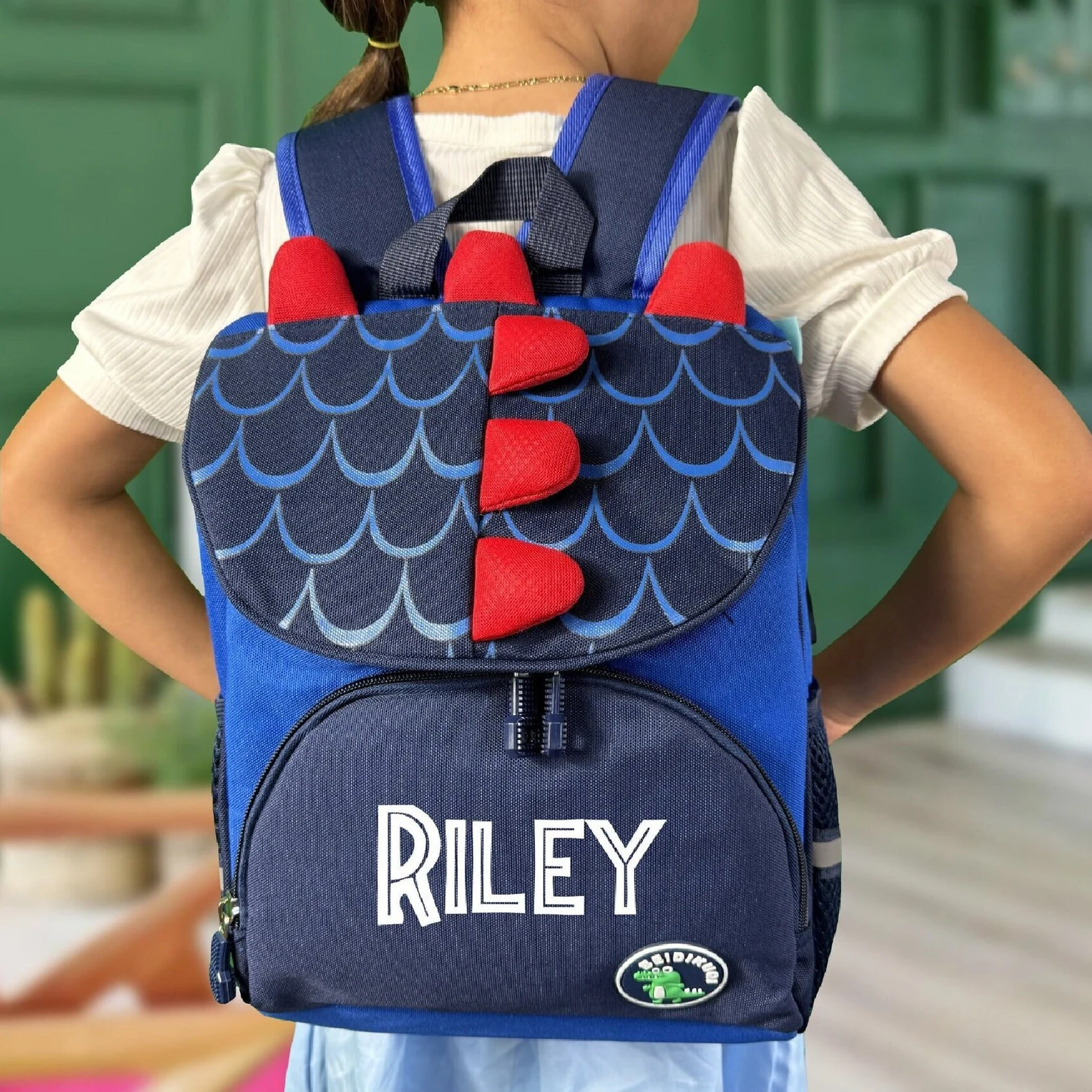Personalized Cute Dinosaur School Backpack