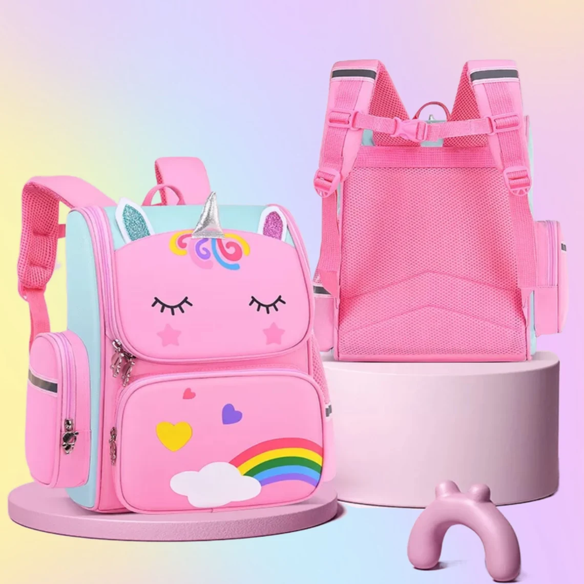 Personalized Cute Unicorn School Backpack