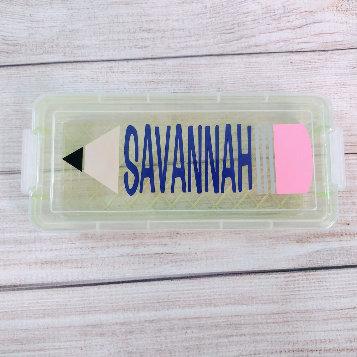 Personalized Crayon Pencil Case For Kids (Colored Pencils Included) 