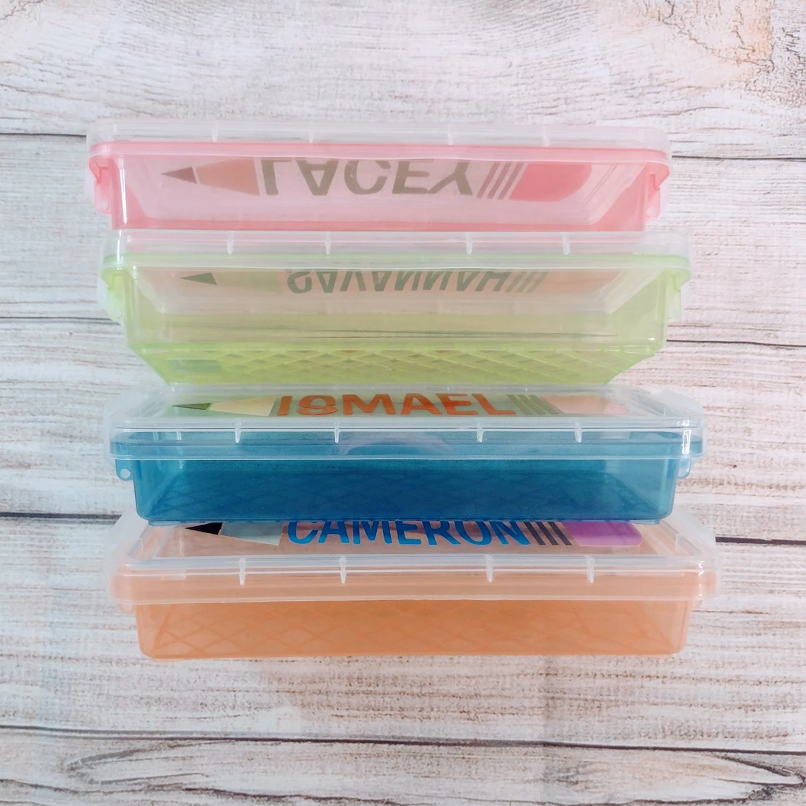 Personalized Crayon Pencil Case For Kids (Colored Pencils Included) 