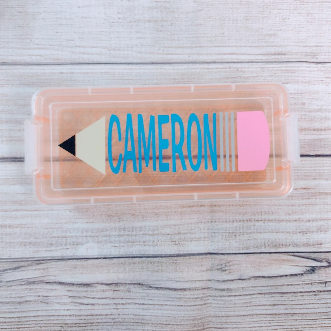 Personalized Crayon Pencil Case For Kids (Colored Pencils Included) 