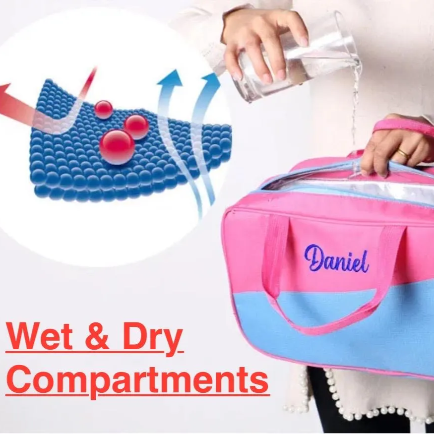 Personalized Embroidered Large Capacity Sports Amenity Bag