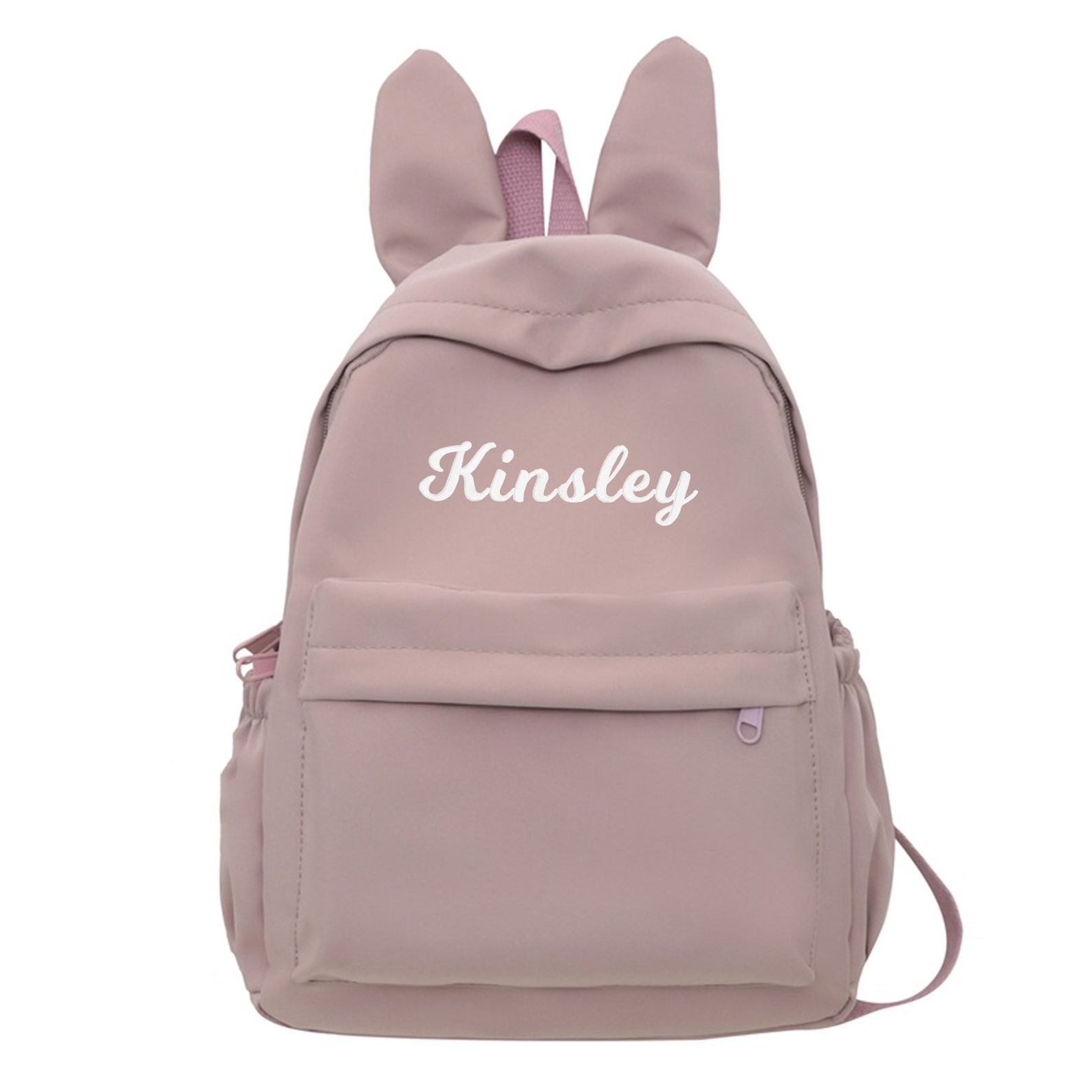 Personalized Bunny Embroidered Backpack