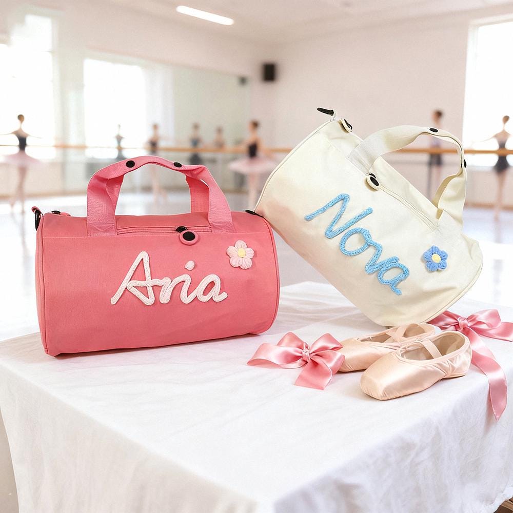 Personalized Hand-embroidery Water Proof Duffle Dance Bag
