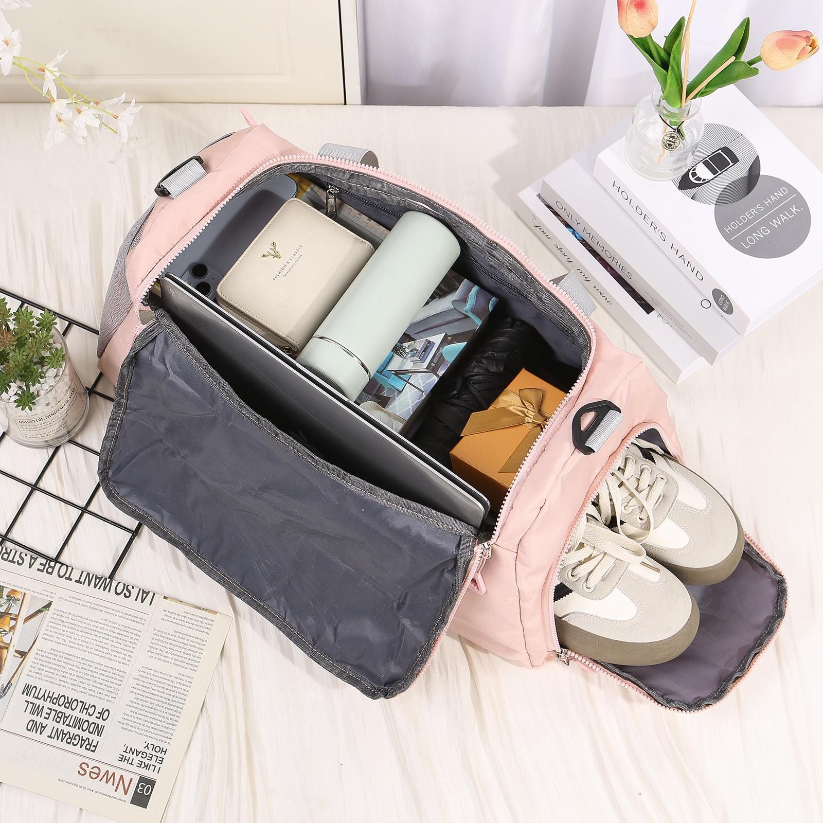 Personalized Name Weekender Travel Duffle Bag