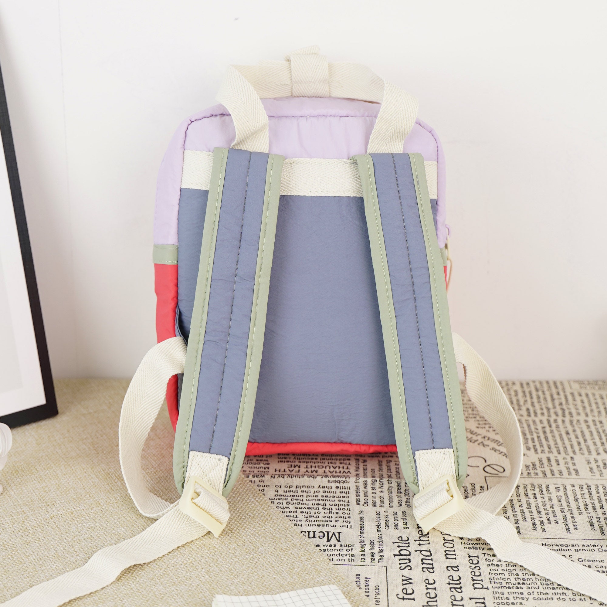 Personalized Embroidery Kid Pop Color Backpack